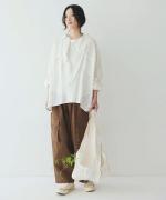 ヘリンボーン　カーゴワイドパンツ