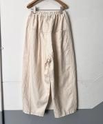 綿麻デニム　トロワパンツ