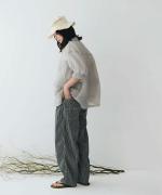 シアーリップストップ　8分袖ワークシャツジャケット