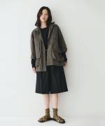 シアーリップストップ　8分袖ワークシャツジャケット