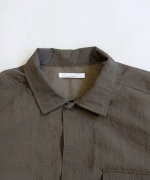 シアーリップストップ　8分袖ワークシャツジャケット