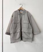 シアーリップストップ　8分袖ワークシャツジャケット