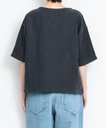 リユールリネン　5分袖プルオーバー