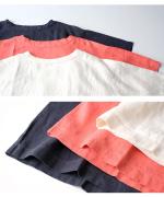 リユールリネン　5分袖プルオーバー