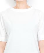 USE天竺　5分袖ボトルネックT