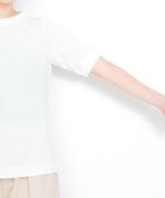 USE天竺　5分袖ボトルネックT