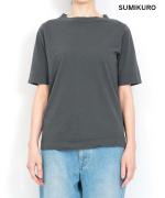 USE天竺　5分袖ボトルネックT