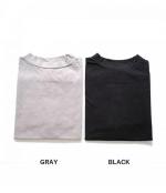 USE天竺　5分袖ボトルネックT