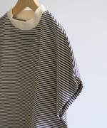 アメリカンヴィンテージ　細ボーダー　モックネック