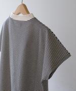 アメリカンヴィンテージ　細ボーダー　モックネック