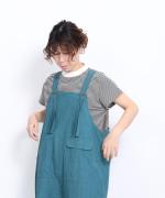 アメリカンヴィンテージ　細ボーダー　モックネック