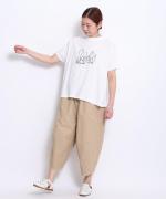 ジョワコットン　プリントTシャツ　森の風景