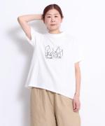 ジョワコットン　プリントTシャツ　森の風景