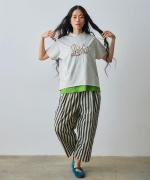 ジョワコットン　プリントTシャツ　森の風景