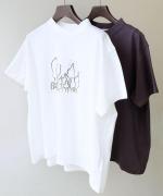 ジョワコットン　プリントTシャツ　森の風景