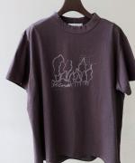 ジョワコットン　プリントTシャツ　森の風景