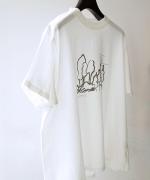 ジョワコットン　プリントTシャツ　森の風景