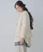 接結キルト　2WAYカーディガン