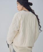 接結キルト　2WAYカーディガン