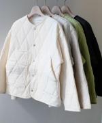 接結キルト　2WAYカーディガン