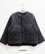 接結キルト　2WAYカーディガン