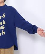 ふわふわ裏毛　プリントプルオーバー