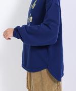 ふわふわ裏毛　プリントプルオーバー