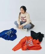 ふわふわ裏毛　プリントプルオーバー