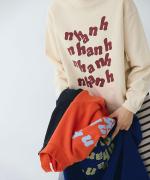 ふわふわ裏毛　プリントプルオーバー