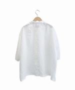 スラブトリアセテート・ガーゼ 一枚襟シャツ