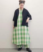 スラブトリアセテート・ガーゼ 一枚襟シャツ