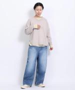 コットンカシミヤ V衿プルオーバー