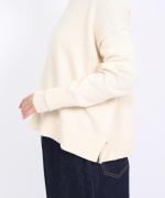 コットンカシミヤ×モヘア Wネックプルオーバー