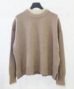 コットンカシミヤ×モヘア Wネックプルオーバー