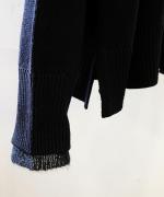 コットンカシミヤ×モヘア Wネックプルオーバー