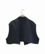 トリアセテート&ポリエステル・ライトクレープダブルクロス テーラードベスト