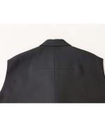 トリアセテート&ポリエステル・ライトクレープダブルクロス テーラードベスト