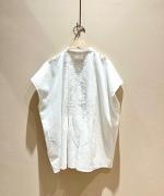 COTTON LACE PINTUCK SHIRT