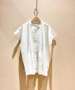 COTTON LACE PINTUCK SHIRT