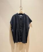 COTTON LACE PINTUCK SHIRT