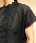 COTTON LACE PINTUCK SHIRT