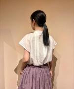 COTTON LACE PINTUCK SHIRT