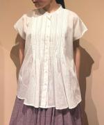 COTTON LACE PINTUCK SHIRT