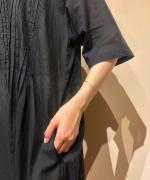 COTTON LACE PINTUCK DRESS