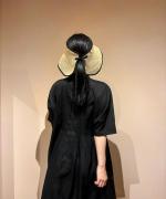 COTTON LACE PINTUCK DRESS