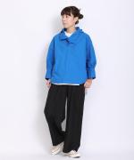 Linenライクツイル ワイドパンツ