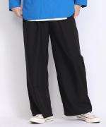 Linenライクツイル ワイドパンツ