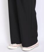 Linenライクツイル ワイドパンツ