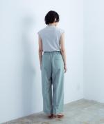 Linenライクツイル ワイドパンツ