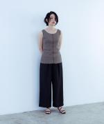 Linenライクツイル ワイドパンツ